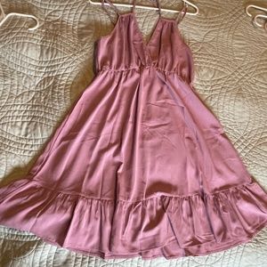 Cute Mauve Boho Dress